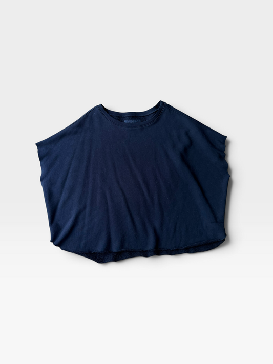 BLACK FRANK & EILEEN TEE LAB SHORT-SLEEVE SWEATSHIRT TOP OS