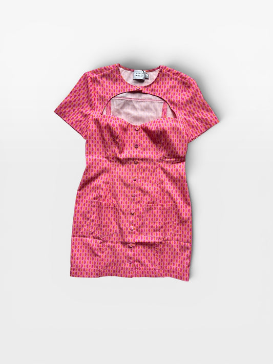 PINK/ORANGE HELLO MOLLY DRESS (NWT) M