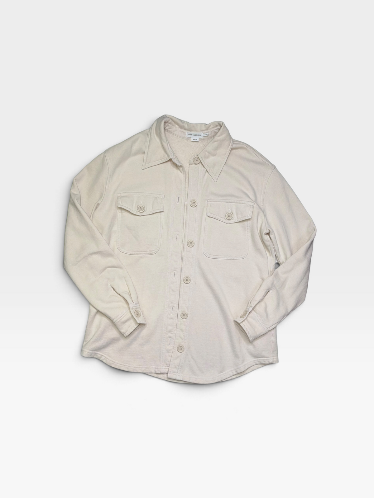 CREAM GOOD AMERICAN SHACKET 0