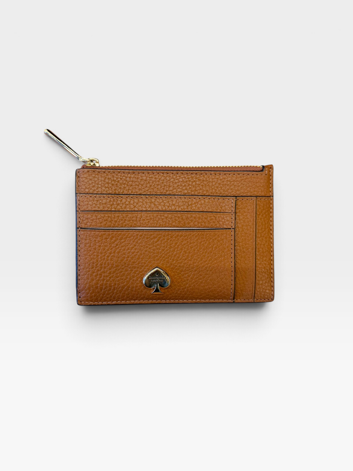 BROWN KATE SPADE COIN CARD HOLDER WALLET