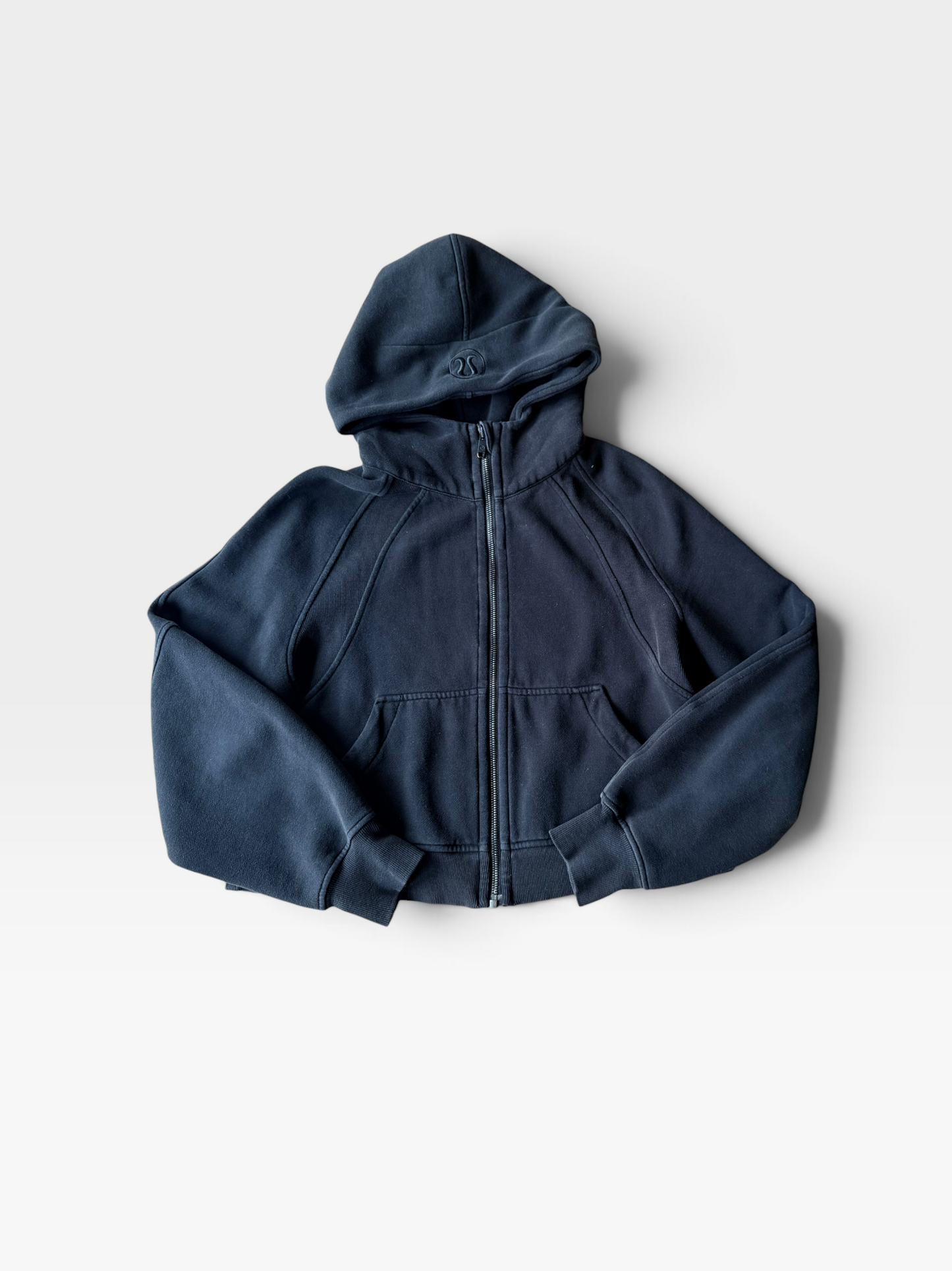 BLACK LULULEMON FULLZIP JACKET XS/S