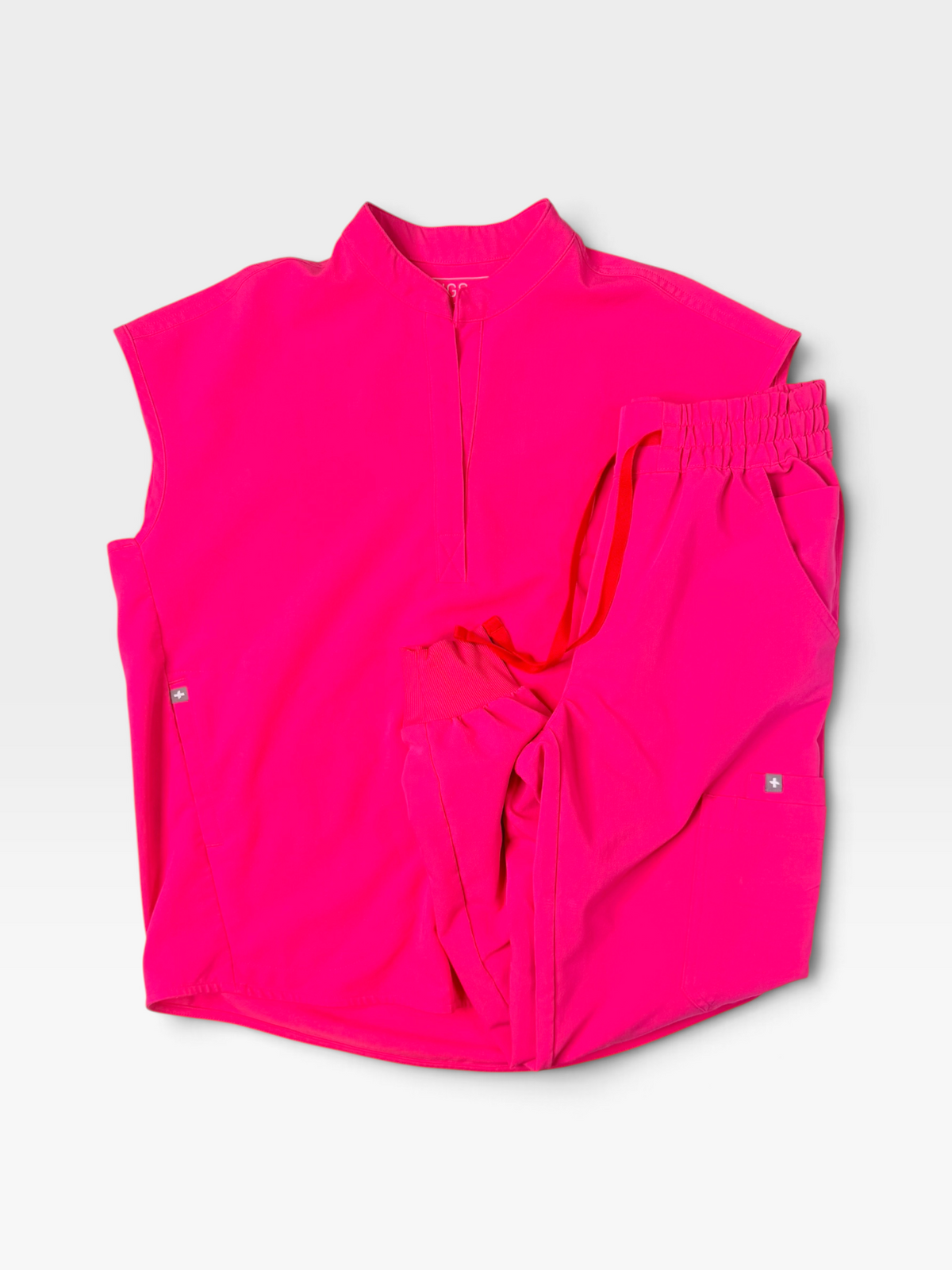 HOT PINK FIGS JOGGER SCRUB SET XS