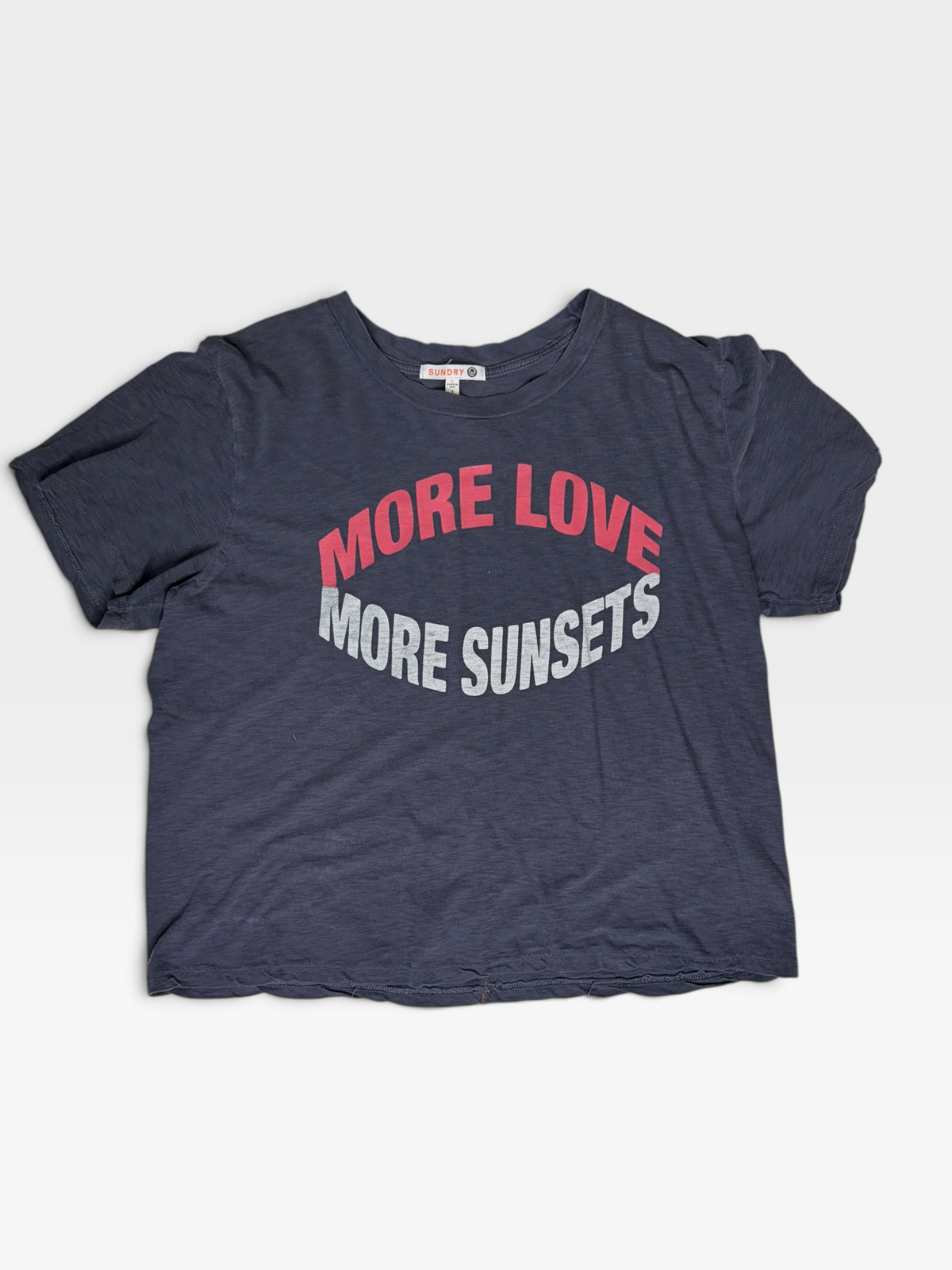 MORE LOVE MORE SUNSETS SUNDRY T-SHIRT 1