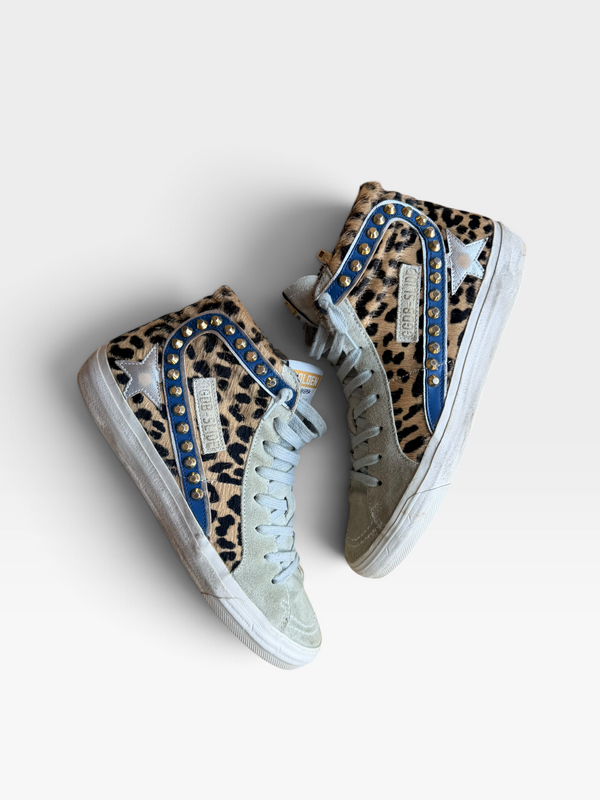 LEOPARD GOLDENGOOSE SNEAKERS (ORG. $865 WITH STUDS) 39