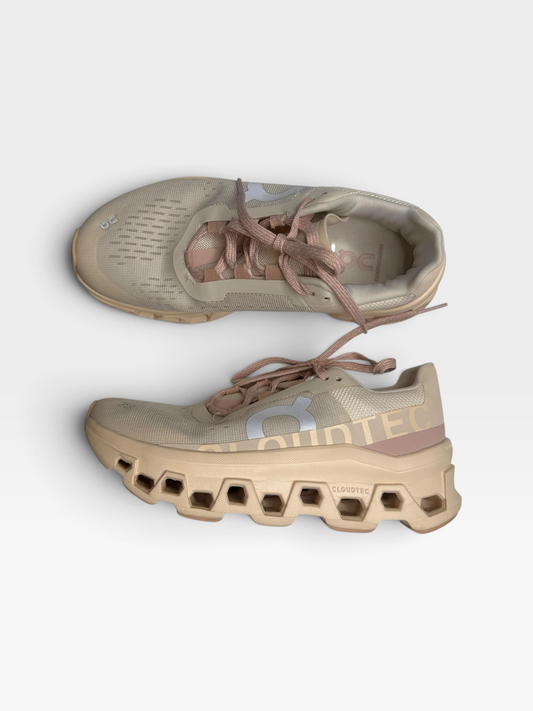 BEIGE/PINK ON CLOUDMONSTER SHOES (ORG. $170) | 5