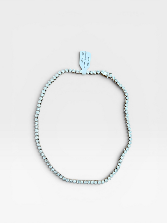 SILVER "MELINDA MARIA" NECKLACE 15" (ORG. $205)