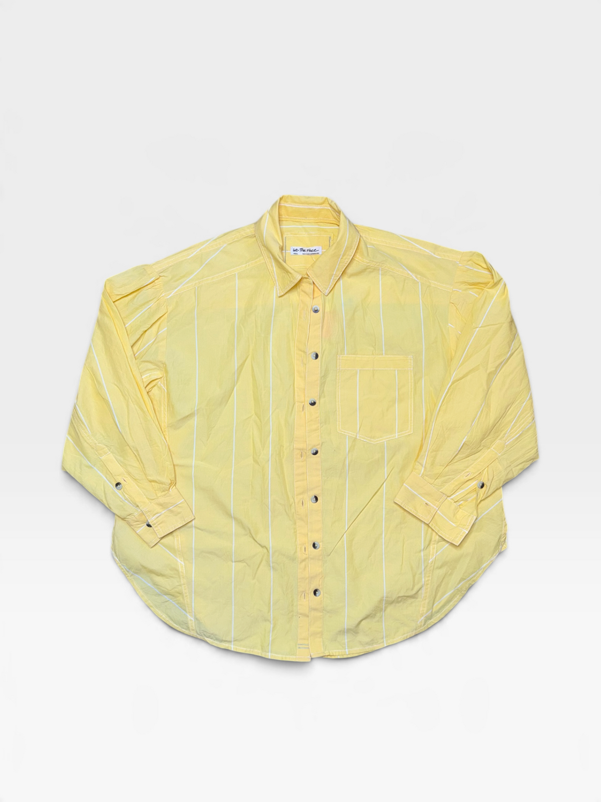 YELLOW FREE PEOPLE BUTTON-UP TOP (NWT $128) | S