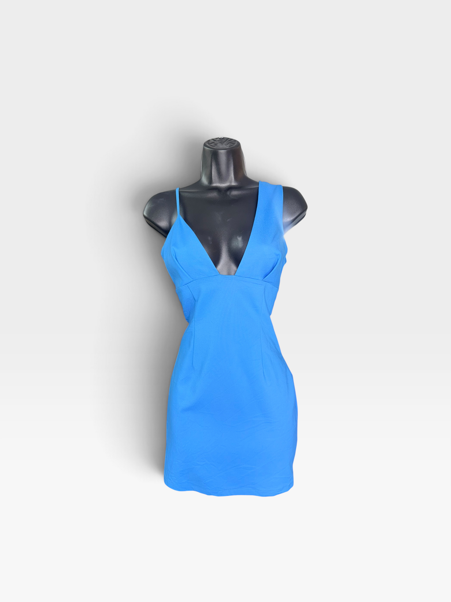BLUE SUPERDOWN DRESS (ORG. $78) S