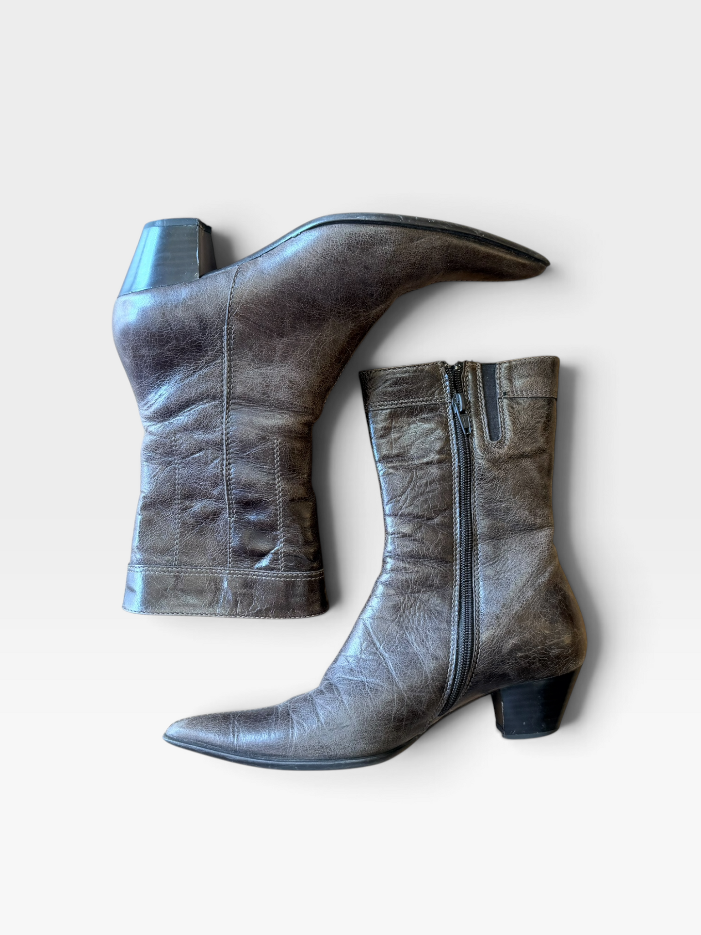 BROWN MANFIELD BOOTS "MADE IN ITALY" 37