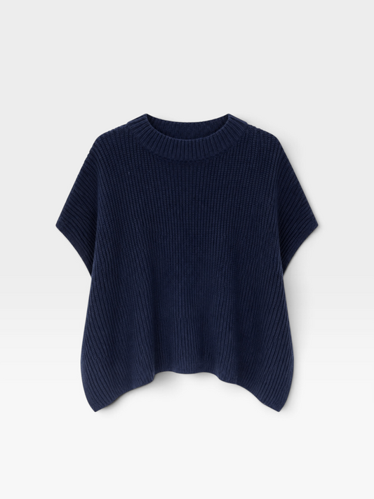 BLUE KNITTED FRANK & ELIEEN SWEATER VEST (NWOT $348) L