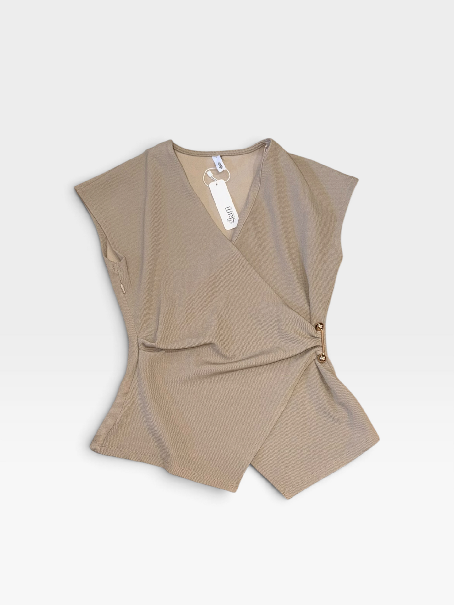 TAN GLAM TANK TOP (NWT) S