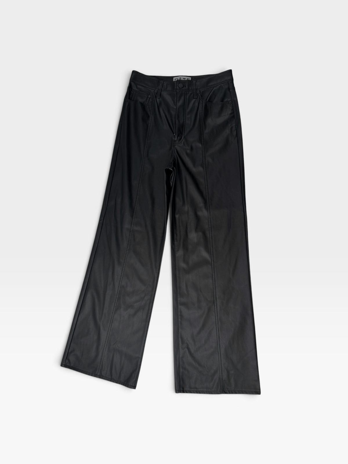 BLACK LEATHER DAZE PANTS 27