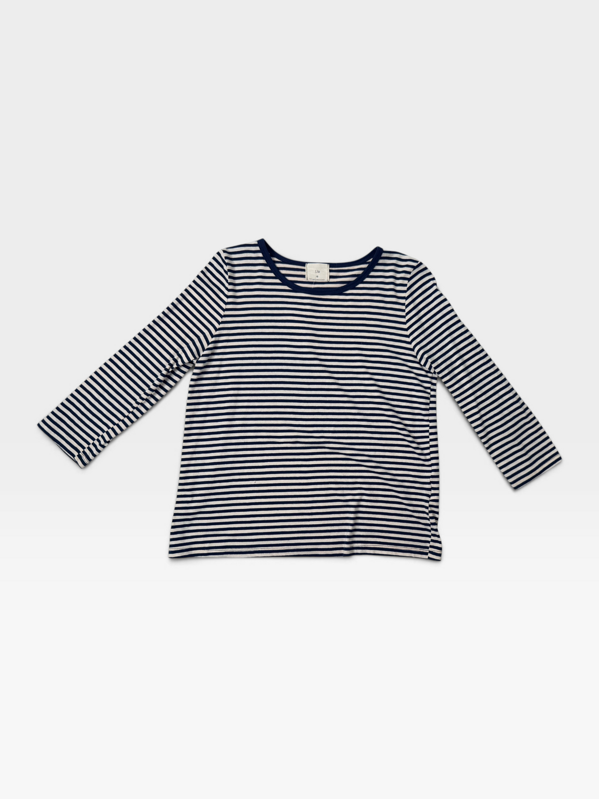 NAVY/WHITE T.LA FROM ANTHRO STRIPPED TOP (NWT) M