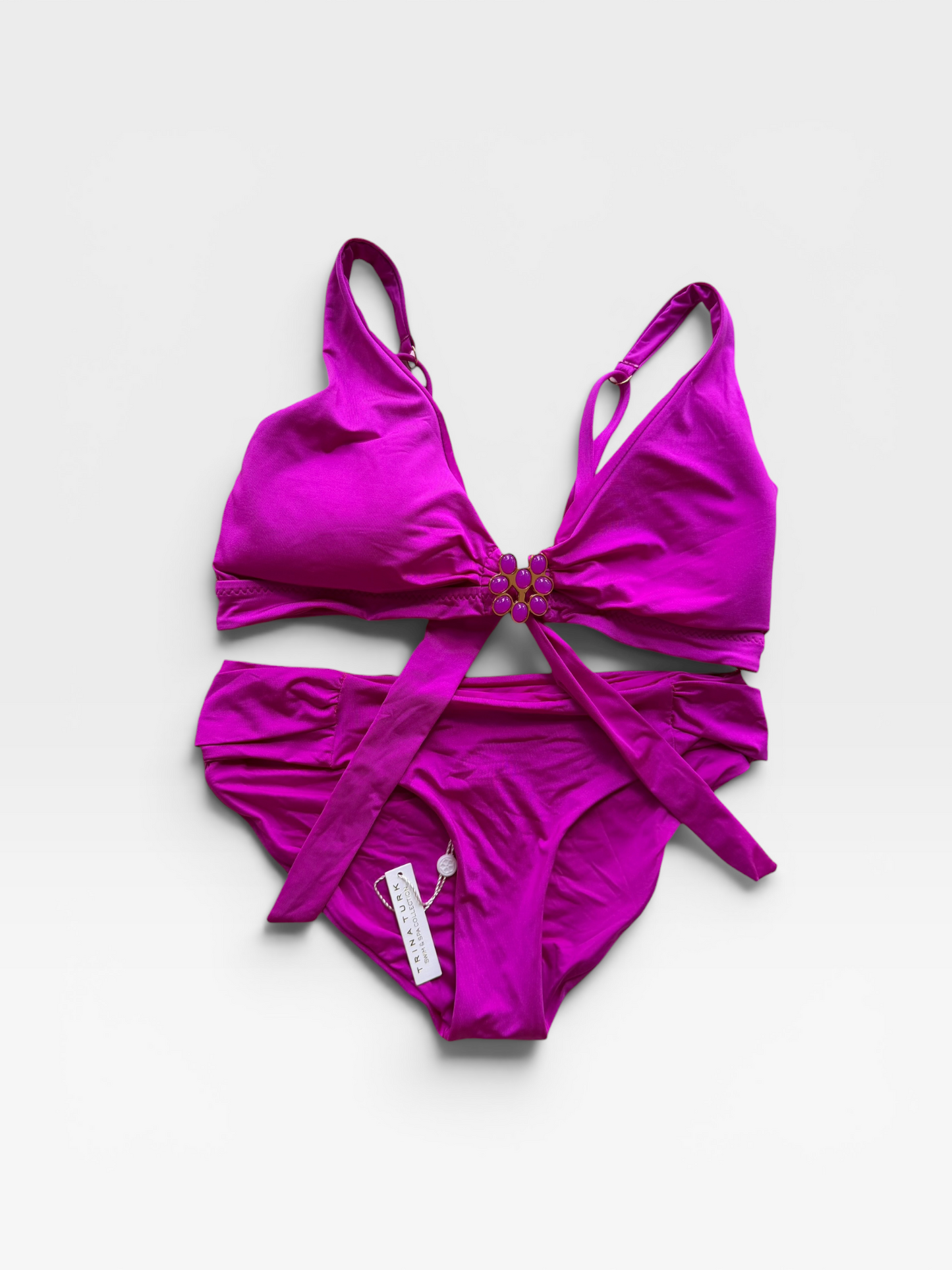 HOT PINK TRINA TURK SWIM SET (NWT) TOP 12 / BOTTOM 6