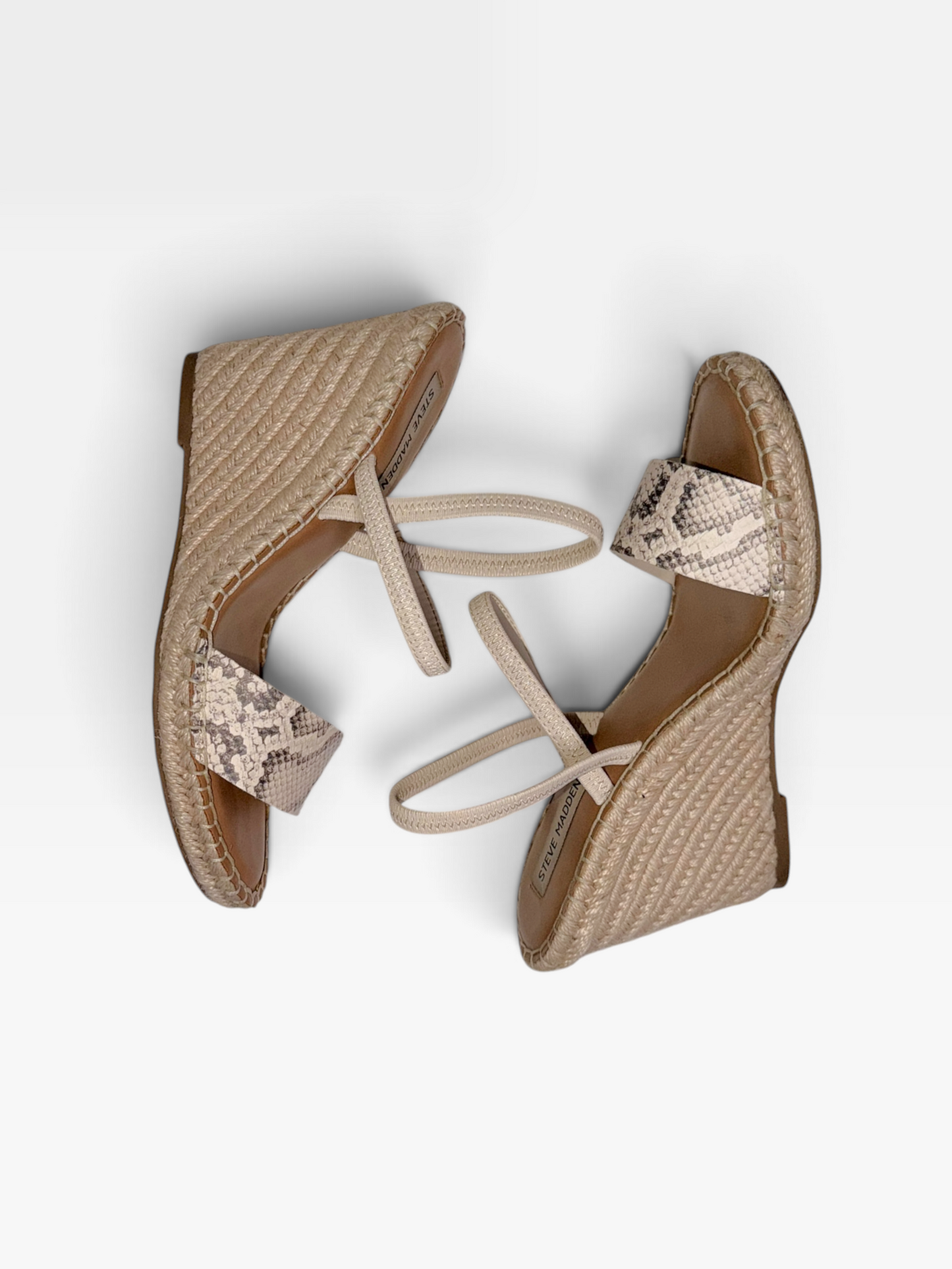 BEIGE STEVE MADDEN WEDGE 8.5