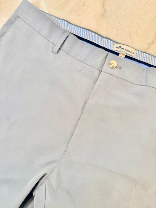 GREY PETER MILLAR PANTS 38X32