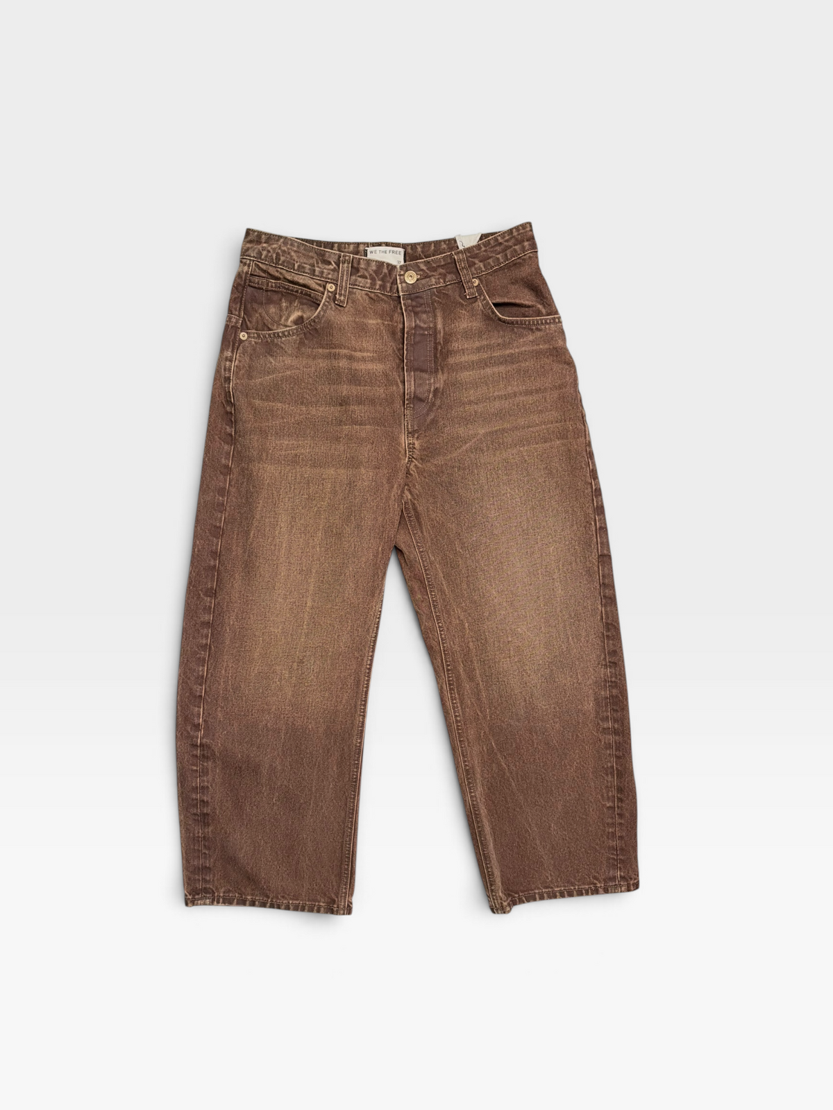 BROWN FREE PEOPLE PANTS 27