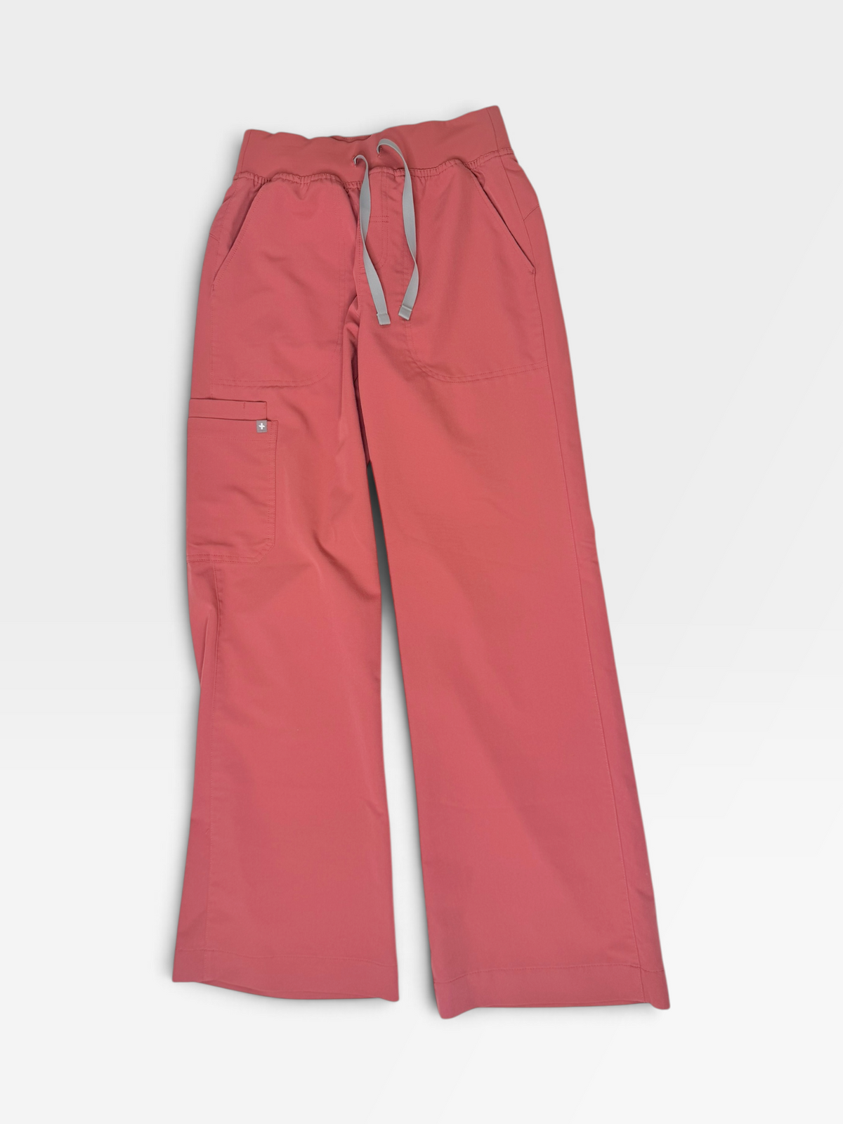 MAUVE FIGS WIDE LEG SCRUB PANTS XS