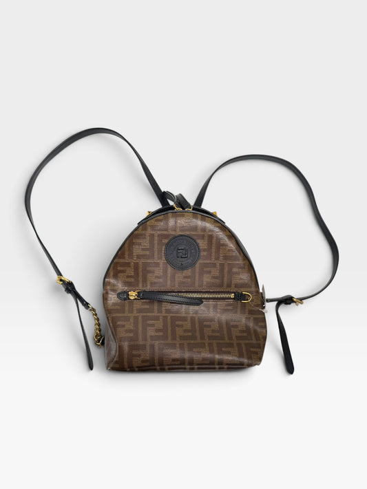 BROWN FENDI FF SMALL BACKPACK (ORG. $2490)