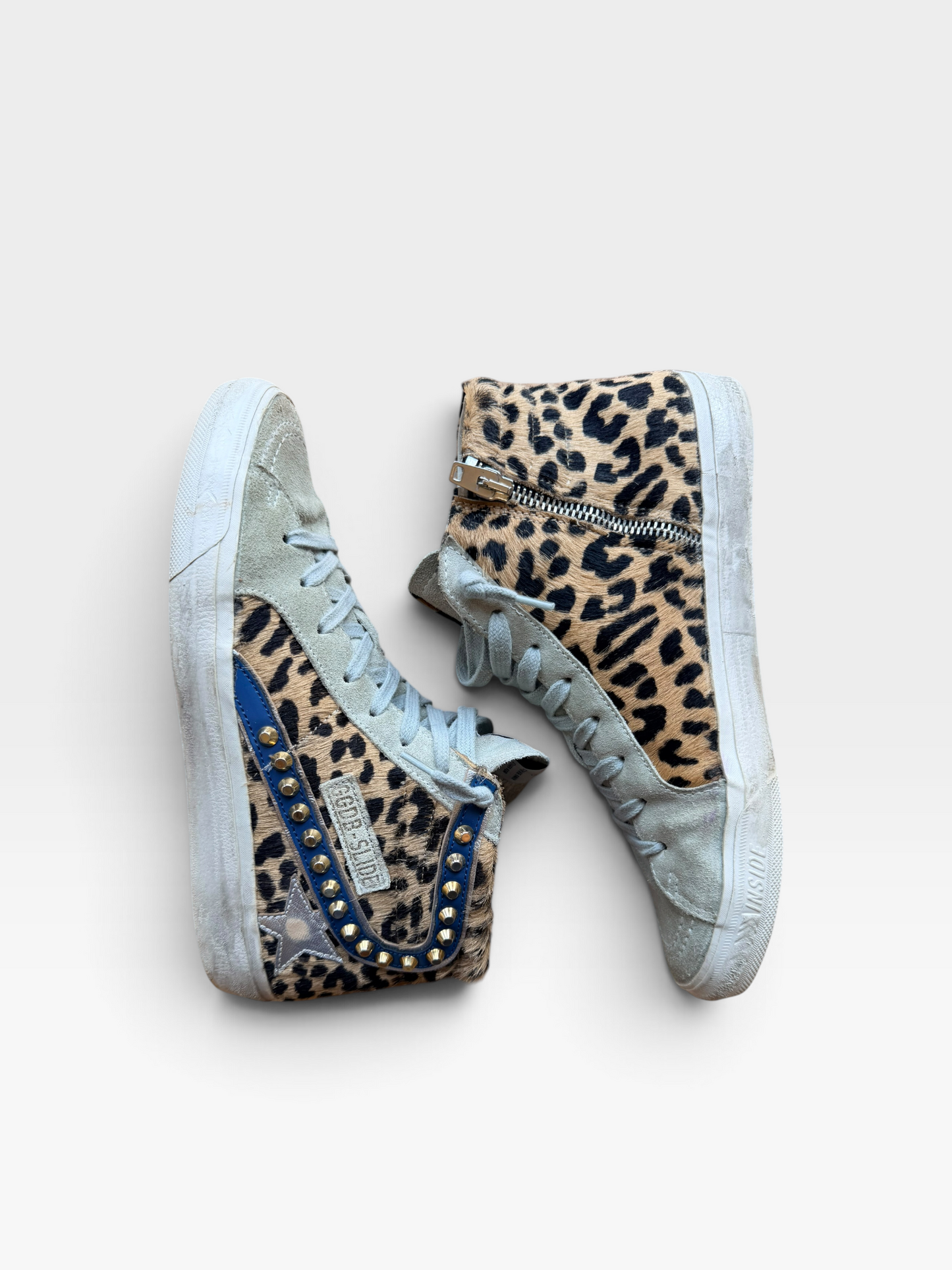 LEOPARD GOLDENGOOSE SNEAKERS (ORG. $865 WITH STUDS) 39