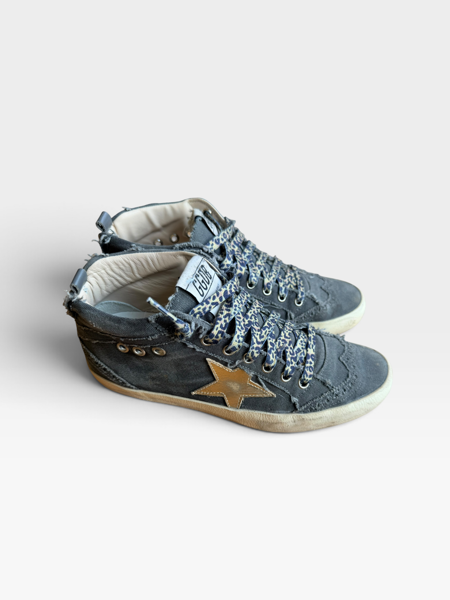 CHARCOAL GOLDEN GOOSE MIDSTAR SNEAKERS (ORG. $565) 39