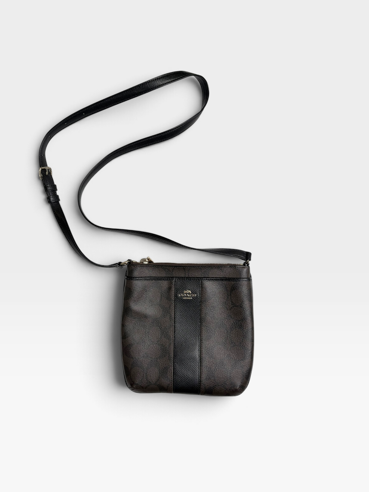 BROWN/BLACK COACH PURSE
