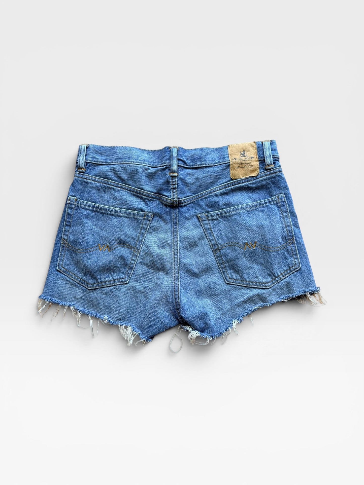 DENIMIST MID-RISE CUTOFF DENIM SHORTS (ORG. $175) 27