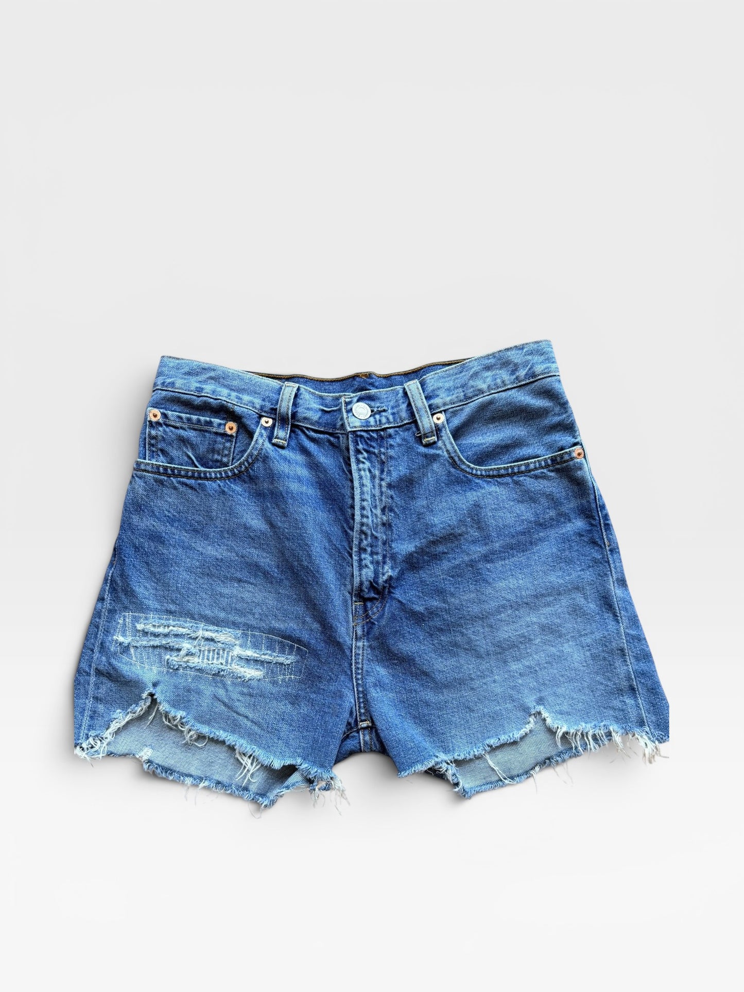 DENIMIST "BOY SHORT" DENIM SHORTS (ORG. $250) 26