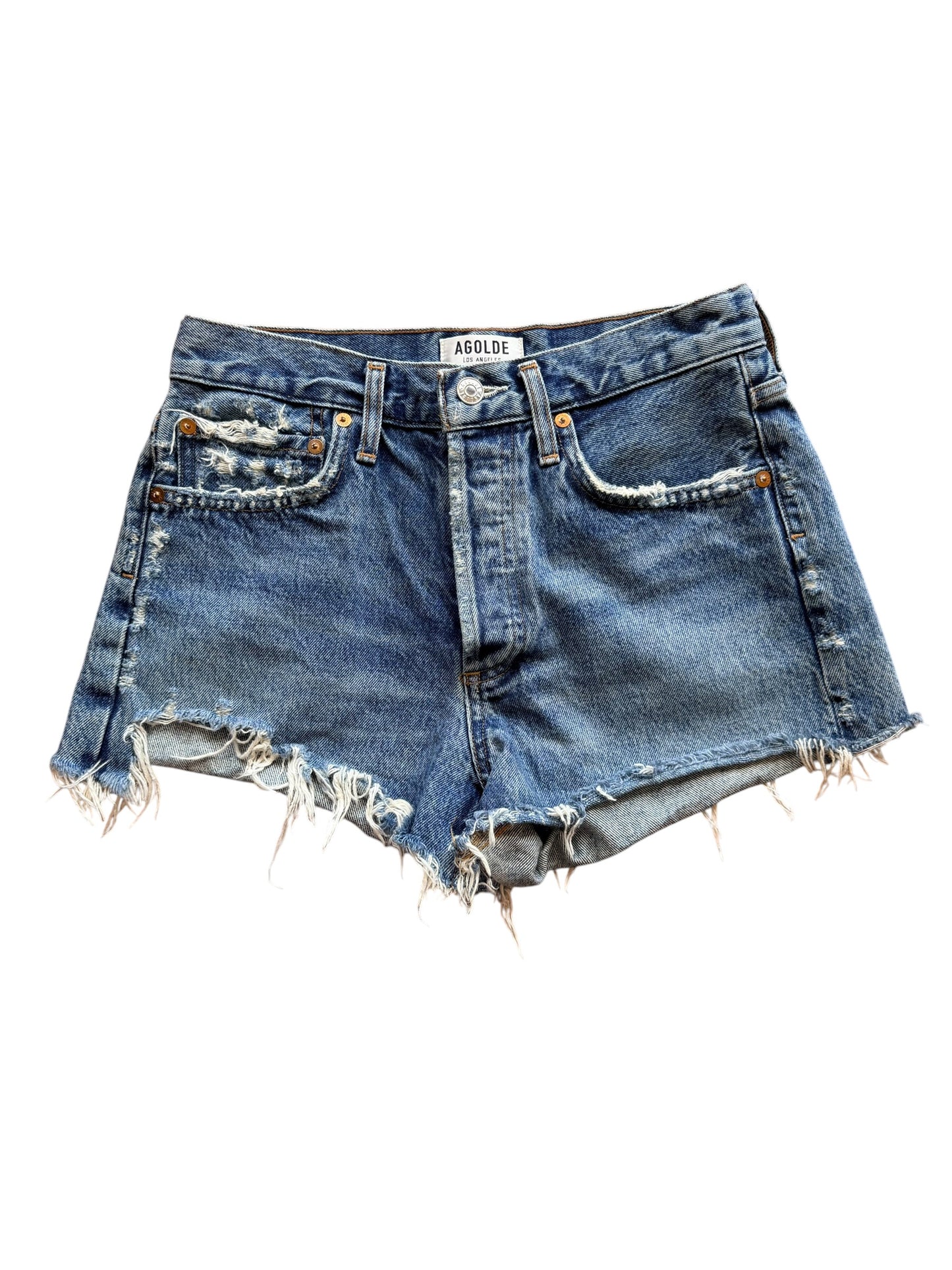 AGOLDE DENIM SHORTS 25