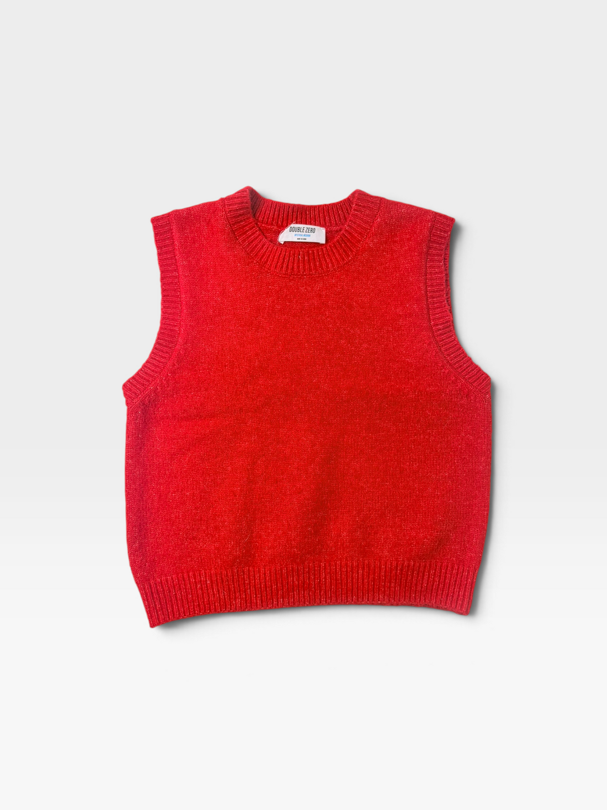 RED DOUBLE ZERO SWEATER VEST M