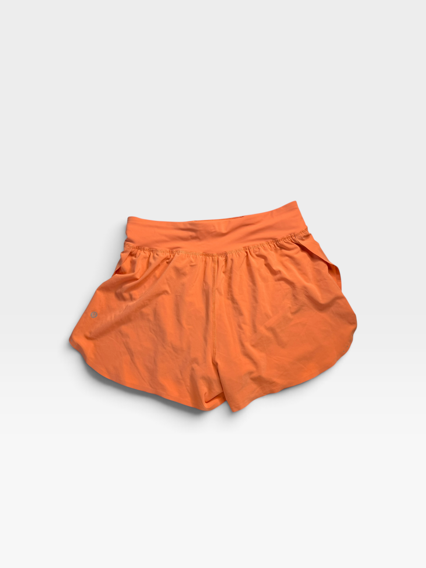 LIGHT ORANGE LULULEMON SHORTS 6