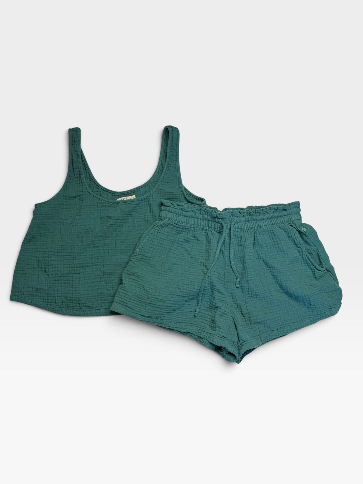 GREEN UGG TANK + SHORTS MATCHING SET | S