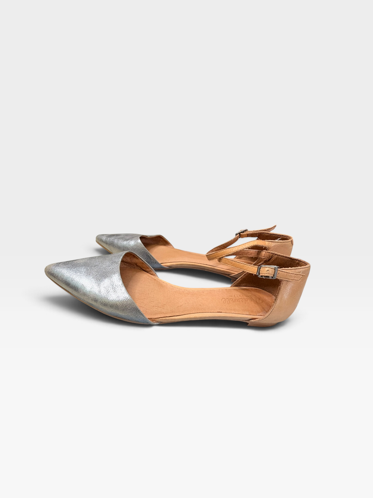 SILVER/TAN MADEWELL SHOES 8.5