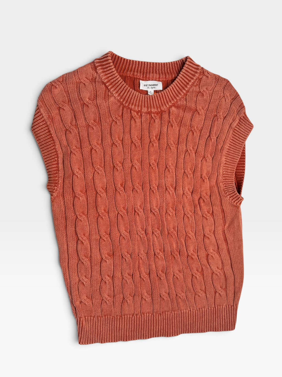 RUST EE:SOME SWEATER VEST S