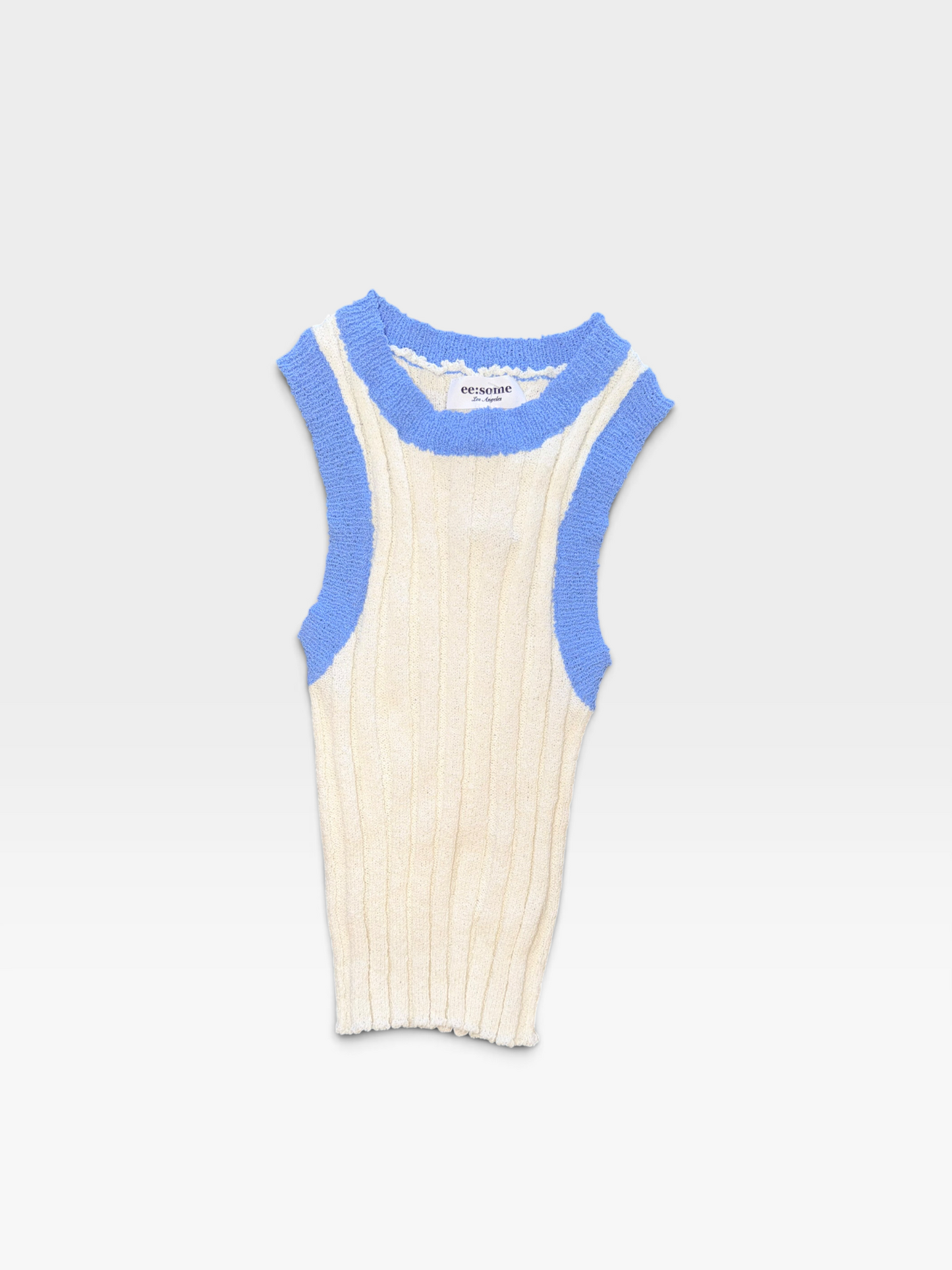 CREAM/BLUE EE:SOME TANK S