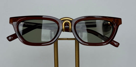 BROWN WIDE CAT SUNNIES