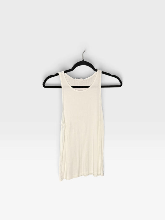 WHITE HASHTAG TANK S
