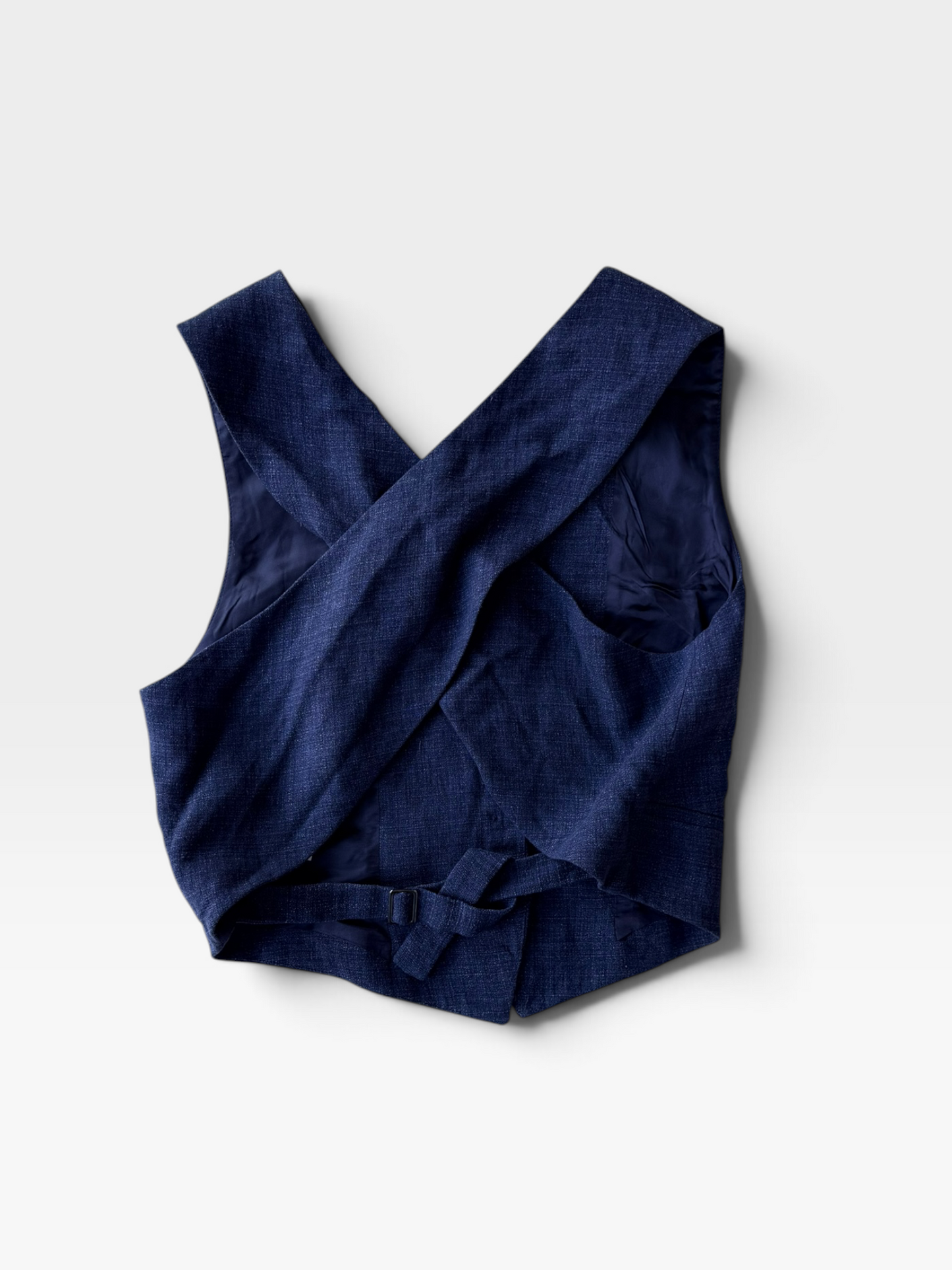 DARK BLUE ZARA TOP L