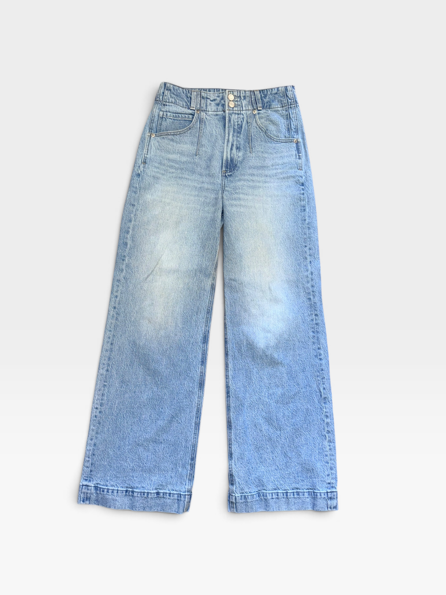 DENIM PISTOLA HR WIDE LEG JEANS (ORG. $188) 27