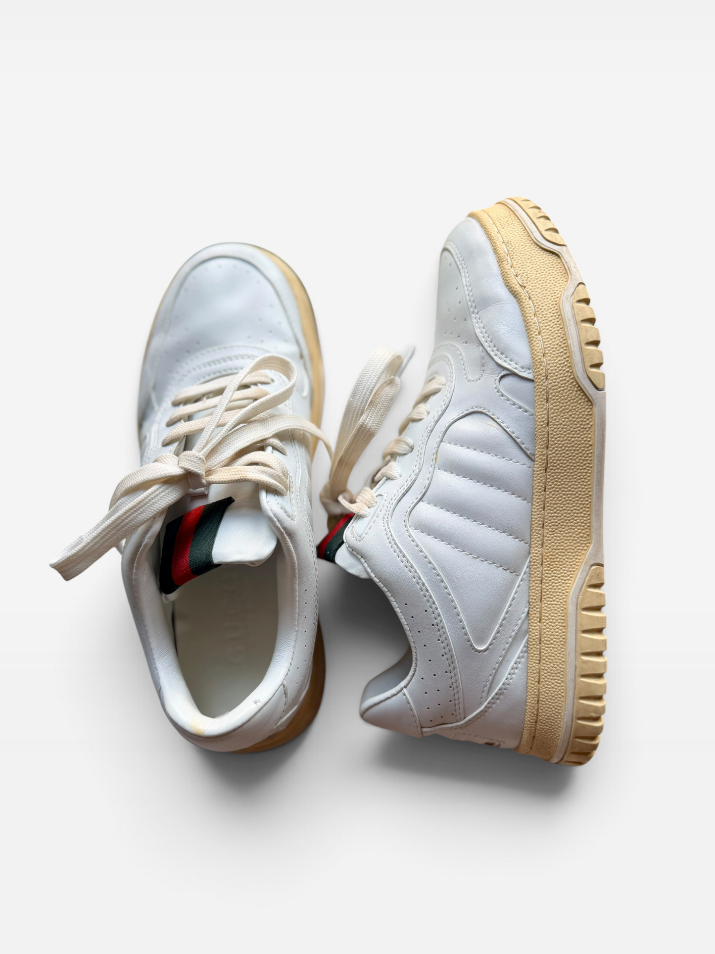 WHITE GUCCI SNEAKERS (NOT AUTH) 8