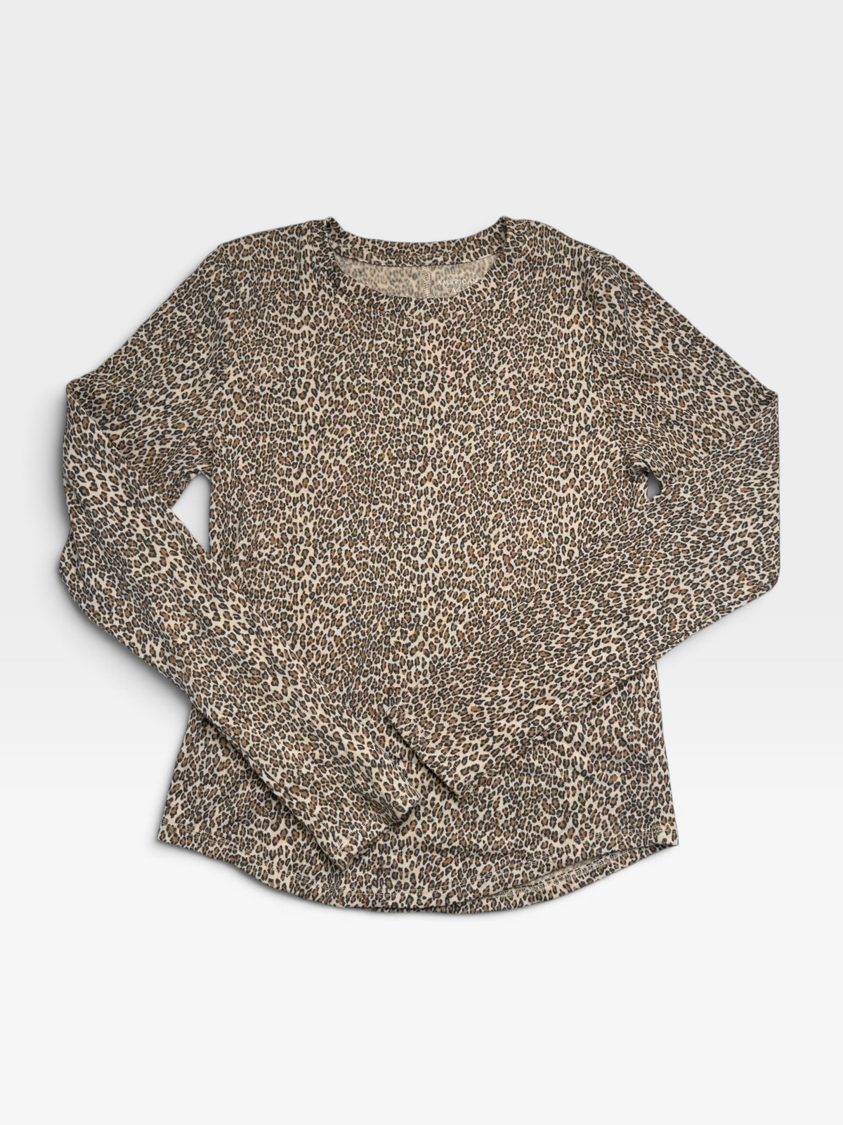 CHEETAH AMERICAN EAGLE LONG SLEEVE TOP | L