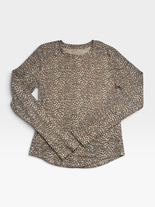 CHEETAH AMERICAN EAGLE LONG SLEEVE TOP | L