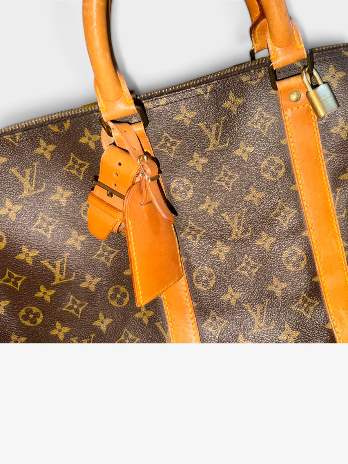 MONOGRAM LV (authentic) KEEPALL 50 DUFFLE BAG (ORG. $1440)