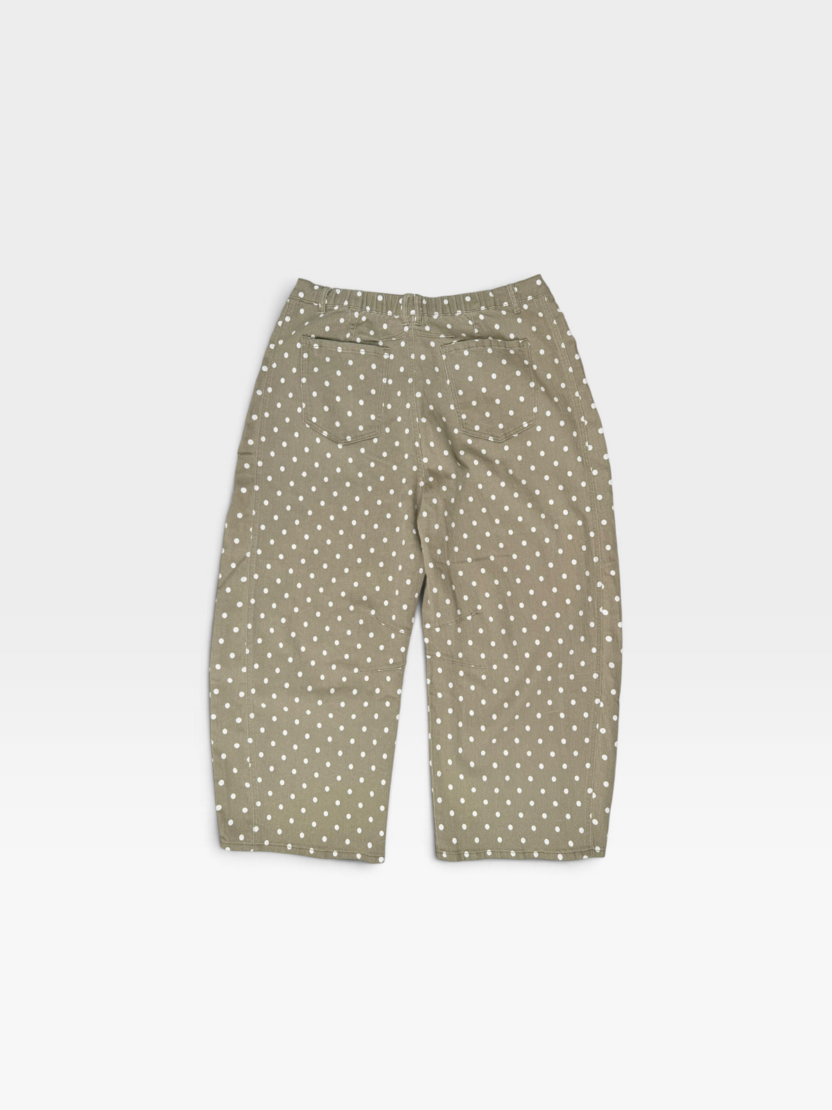 GREEN/WHITE POLKA DOT DAVI & DANI BARREL PANTS (NWT $70) 2X