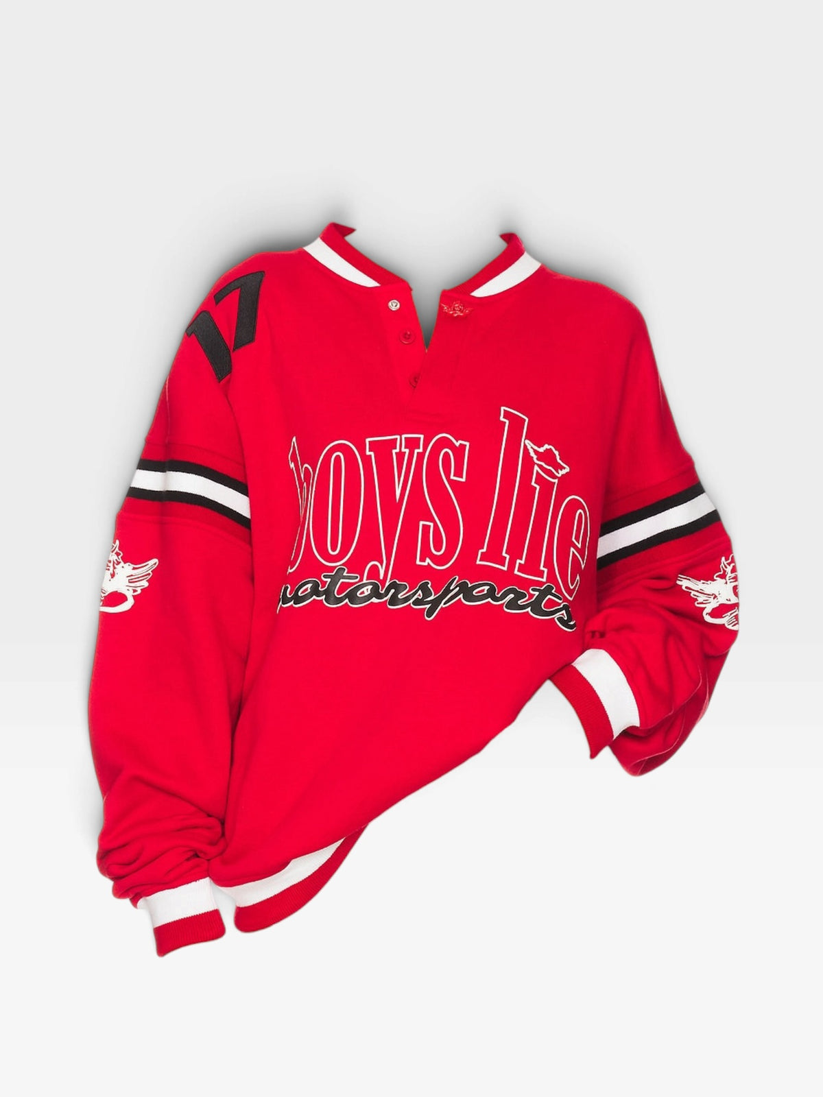 RED BOYS LIE FIRE FUELER PULLOVER (ORG. $130) | XS/S