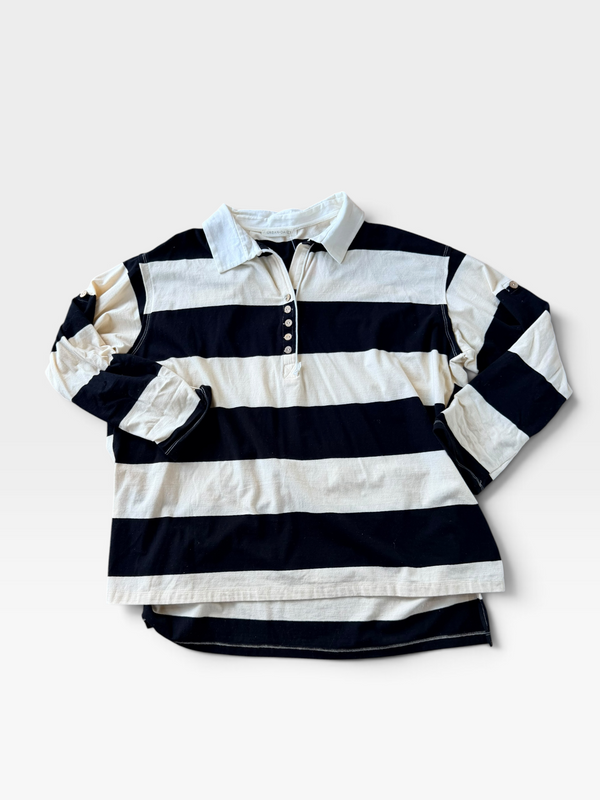 TAN / WHITE URBAN DAIZY TEE S