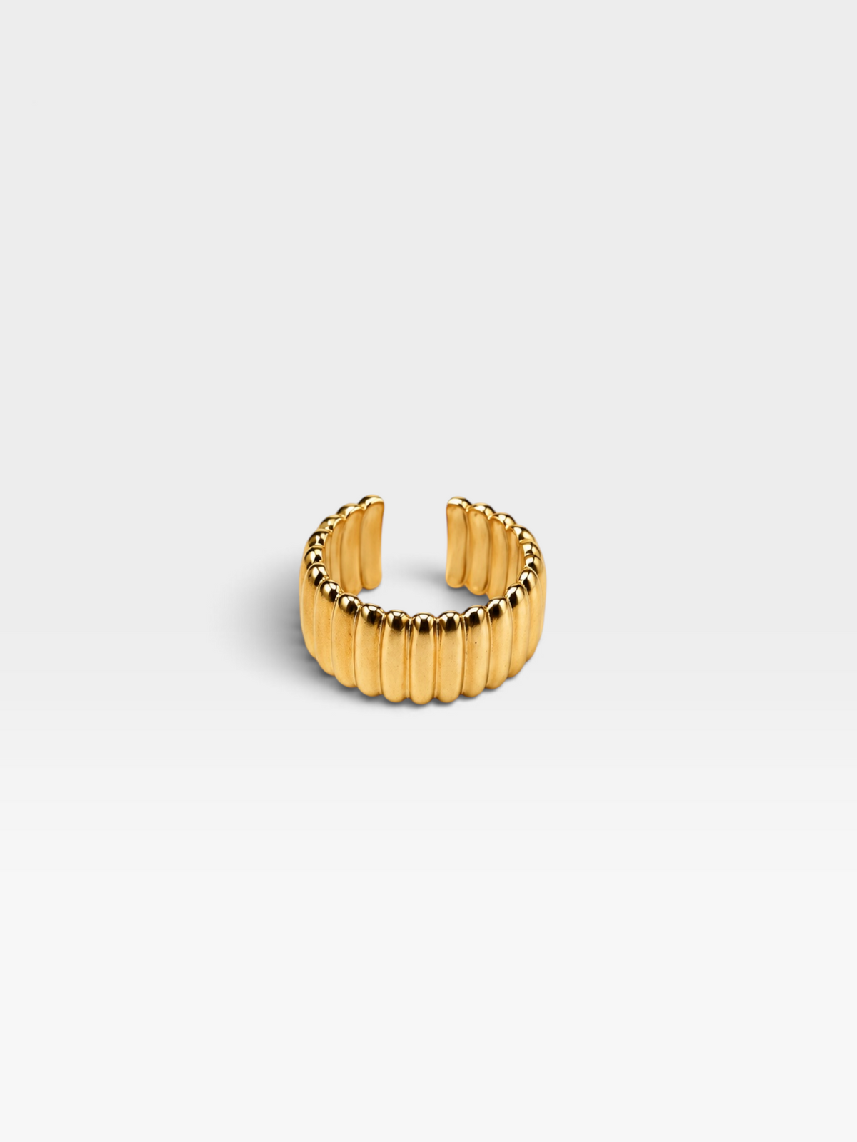 18K GOLD NON-TARNISH THICK RING