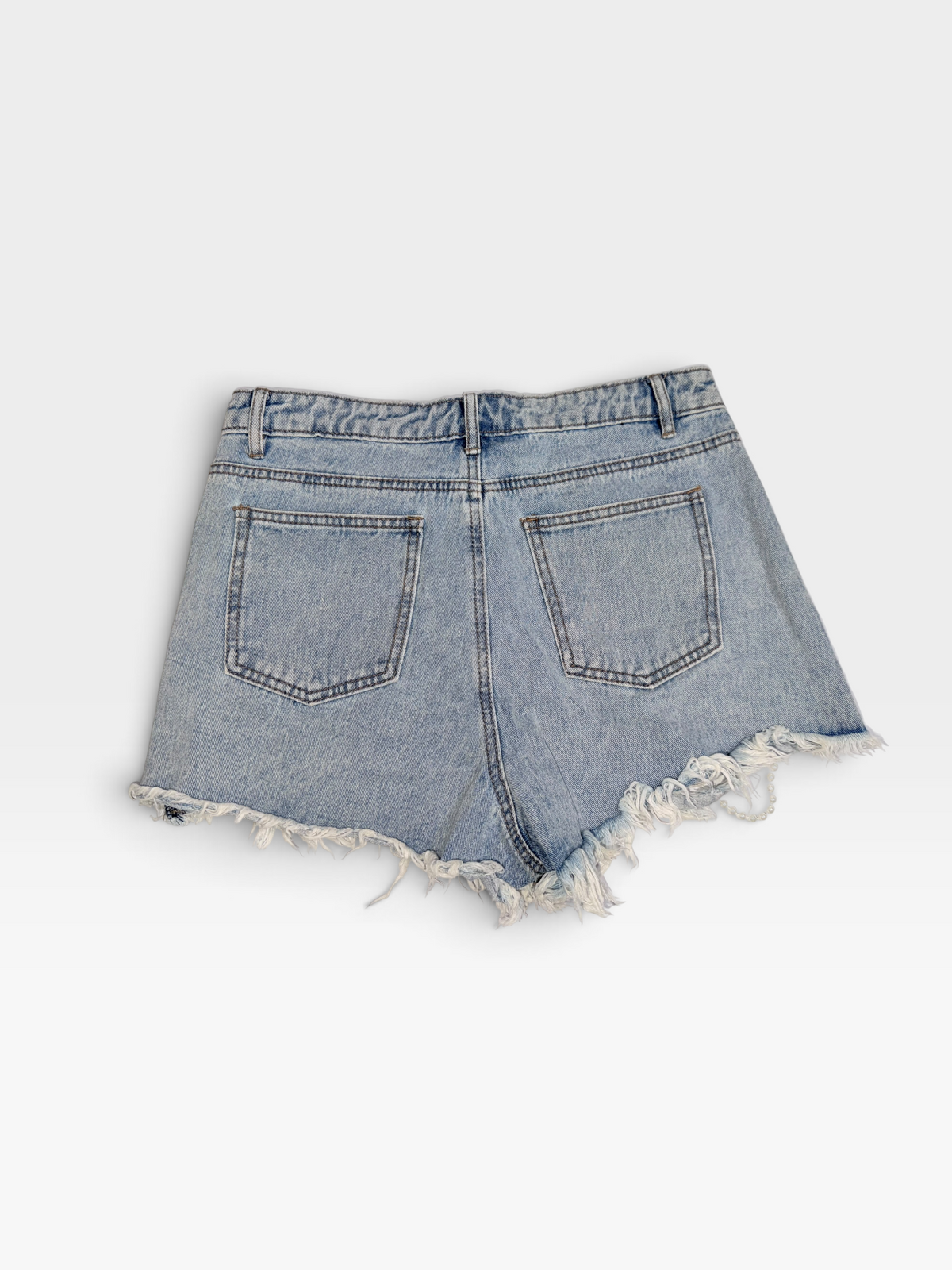 DENIM BLUE B. PEARL SHORTS (NWOT) M