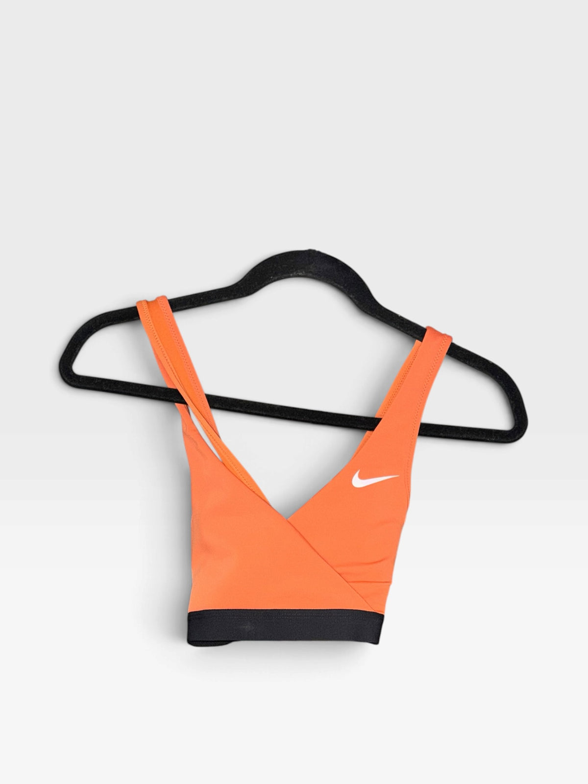 ORANGE NIKE SPORTS BRA S