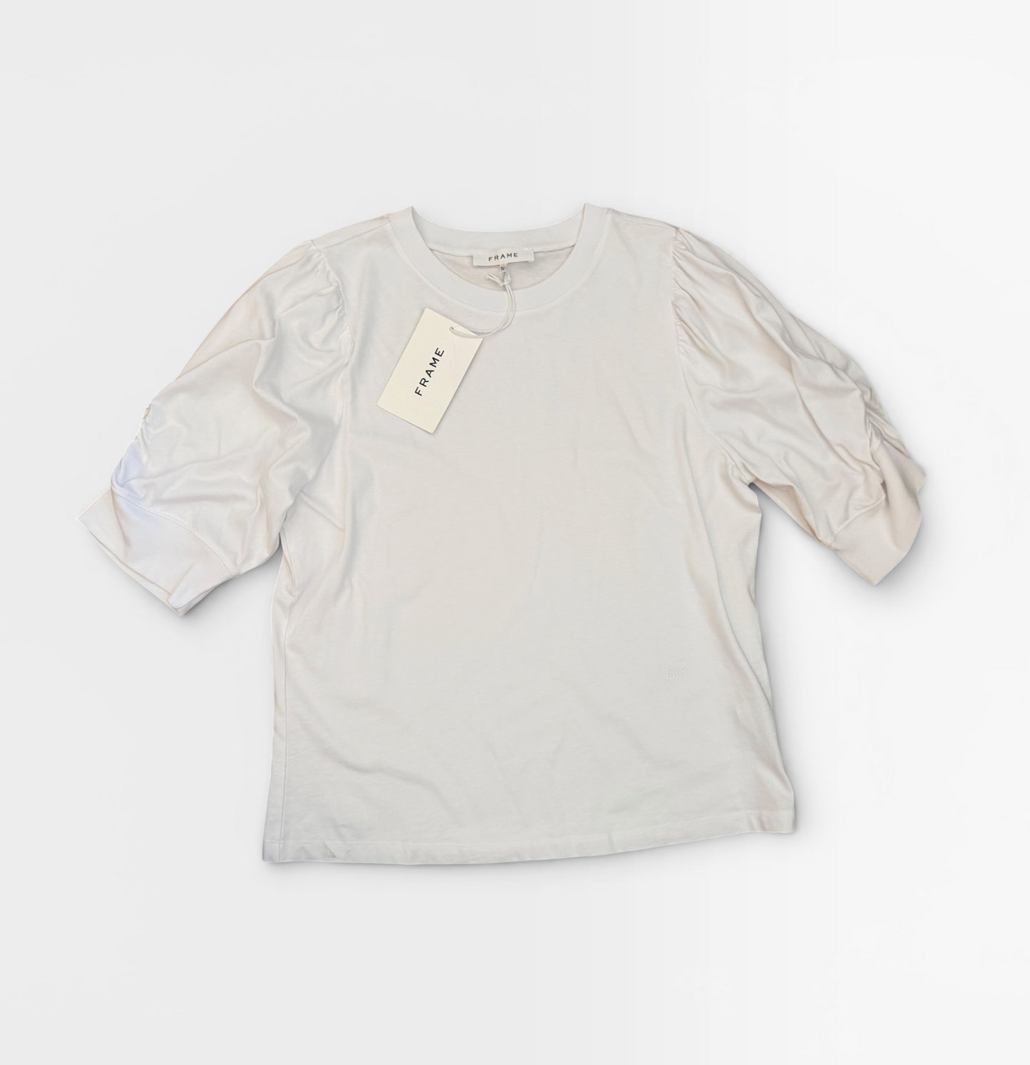 WHITE FRAME "FRANKIE" TEE (NWT $148) XL